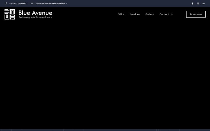 Screenshot of blueavenue.gr