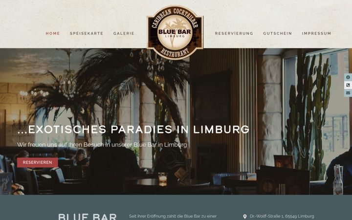 Screenshot of bluebar-limburg.de