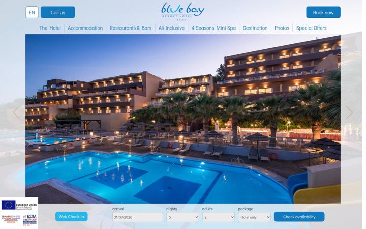 Екранна снимка на bluebay.gr