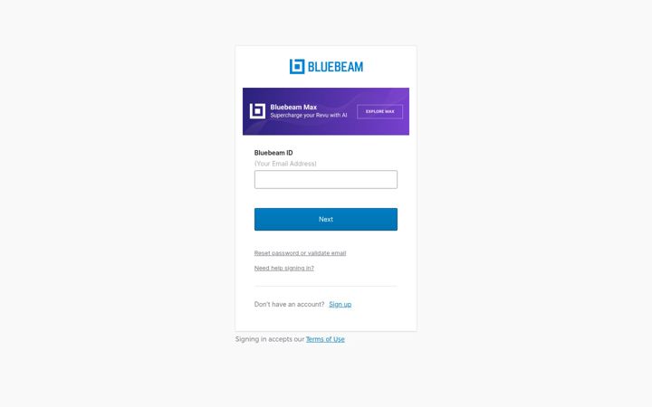 Screenshot of bluebeamstudio.de