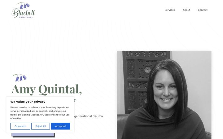 Screenshot of bluebellenterprises.com