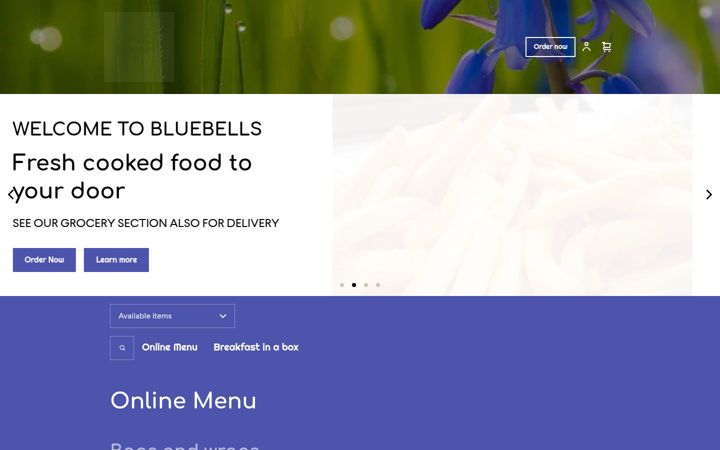 Skjermbilde av bluebellsonline.co.uk