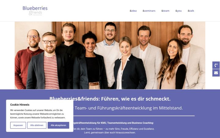 Screenshot of blueberries-friends.de