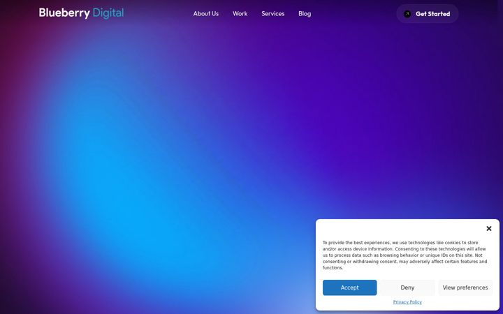 Screenshot of blueberrydigital.co