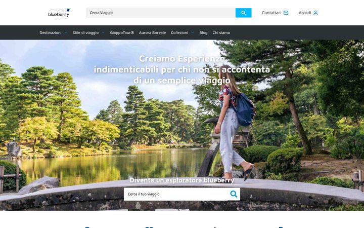 Screenshot of blueberrytravel.it