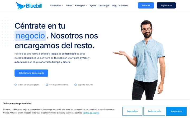Zrzut ekranu bluebill.es