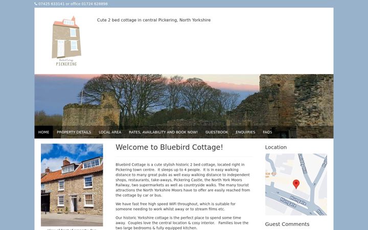 Zrzut ekranu bluebird-cottage.com