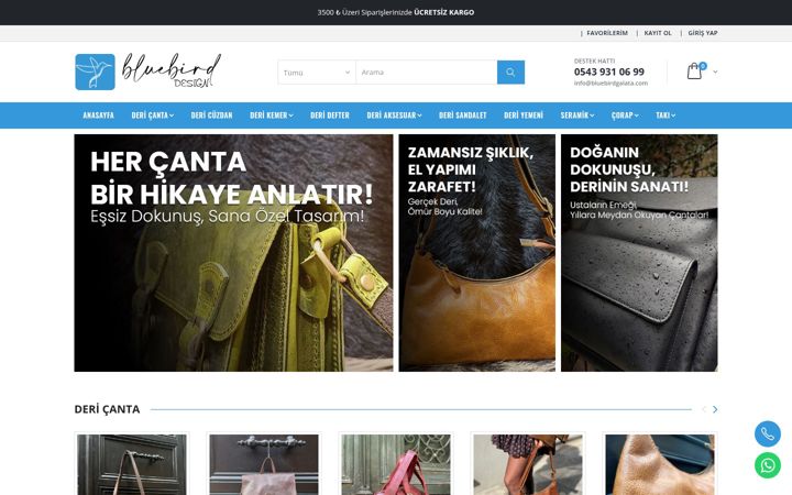 Zrzut ekranu bluebirdgalata.com