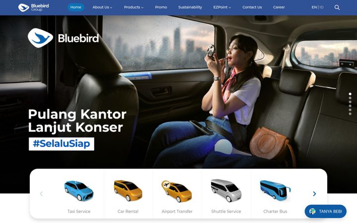 Screenshot of bluebirdgroup.com
