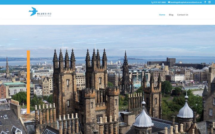 Screenshot of bluebirdprivatehiretaxis.co.uk