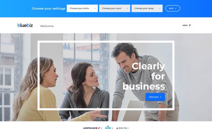 Screenshot of bluebiz.com