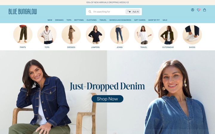 Screenshot of bluebungalow.com.au