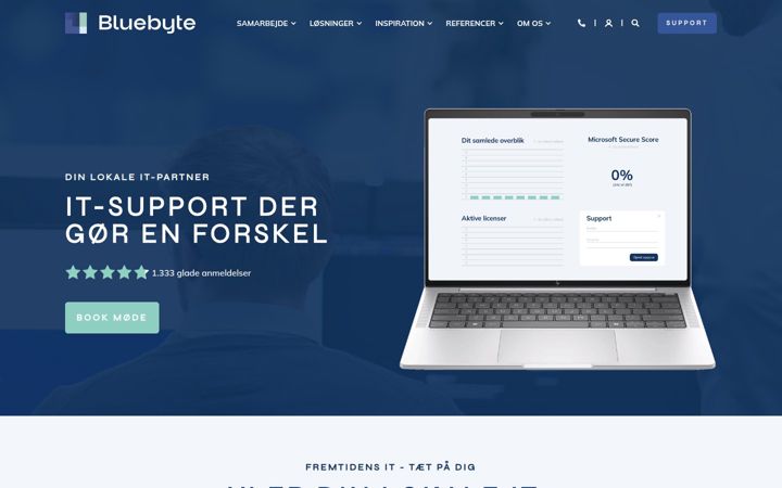 Screenshot of bluebyte.dk