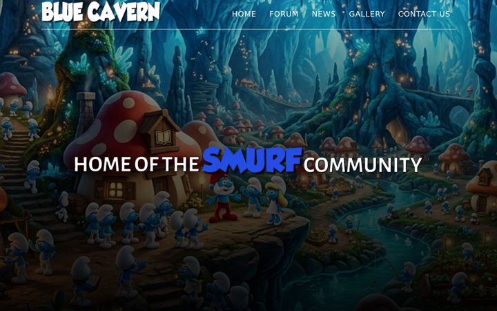 Screenshot of bluecavern.com