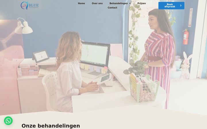 Screenshot of bluecenter.nl