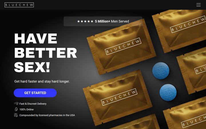 Captură de ecran a bluechew.com