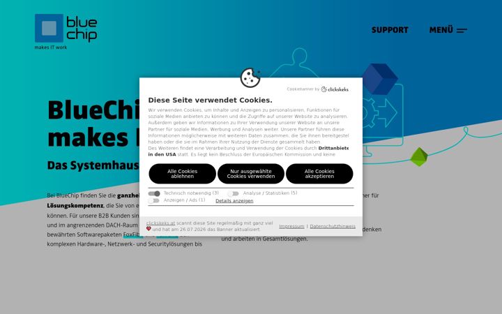 Screenshot of bluechip.at