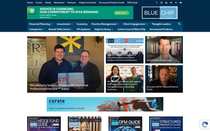 Skjermbilde av bluechipdigital.co.za