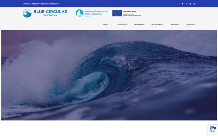 Skærmbillede af bluecirculareconomy.eu