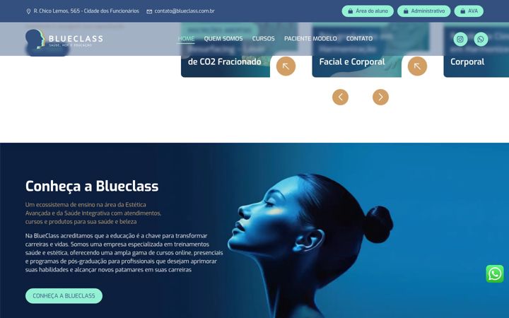 Screenshot von blueclass.com.br