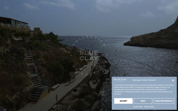 Screenshot von blueclaycollection.com