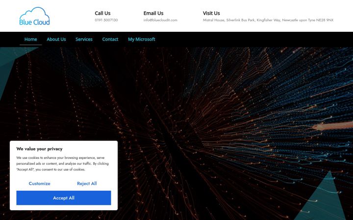 Screenshot of bluecloudit.com