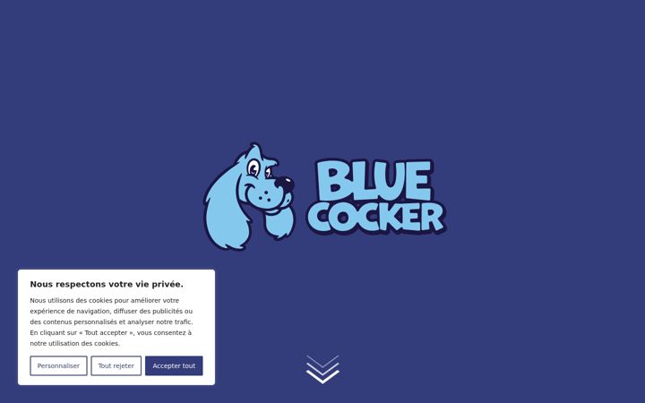 Screenshot of bluecocker.com