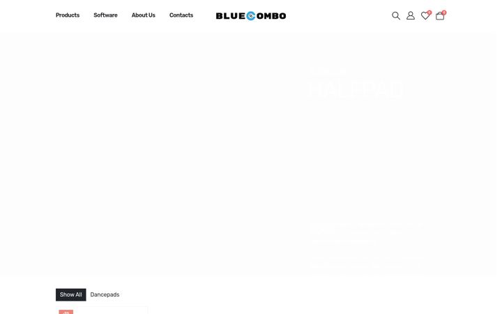 Skærmbillede af bluecombo.eu
