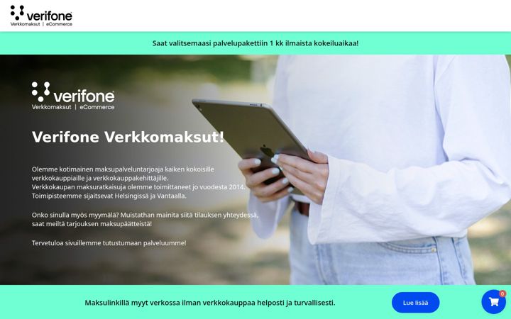Screenshot of bluecommerce.fi