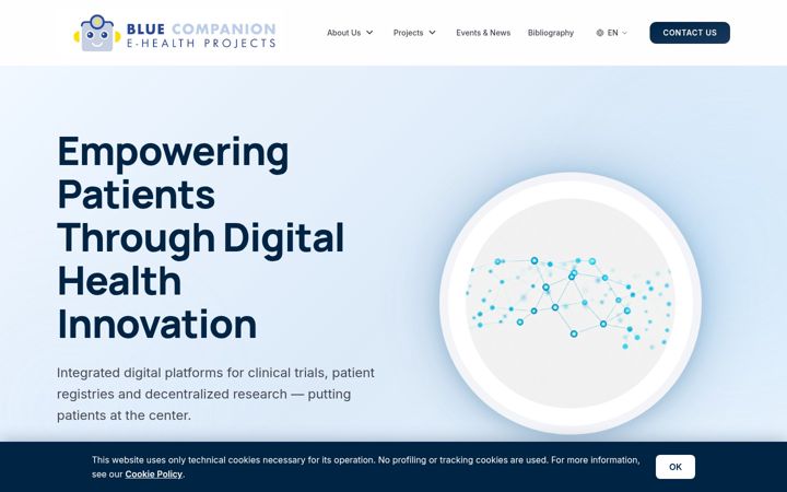 Screenshot of bluecompanion.co.uk