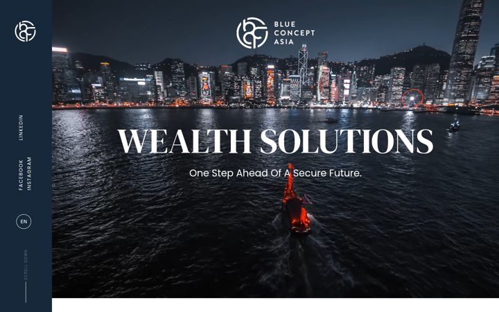Screenshot of blueconceptasia.com