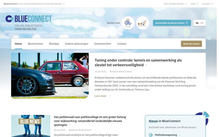 Screenshot of blueconnect.be