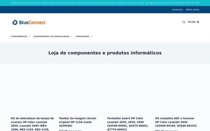 Skærmbillede af blueconnect.pt