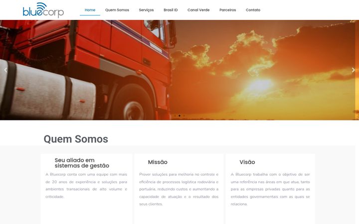 Screenshot of bluecorpgroup.com