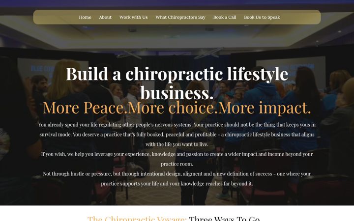 Screenshot of bluecowpractice.com