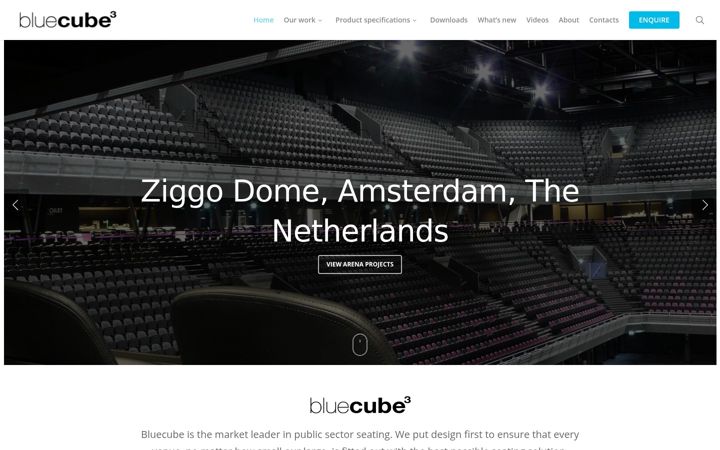 Screenshot ta' bluecubeseating.com