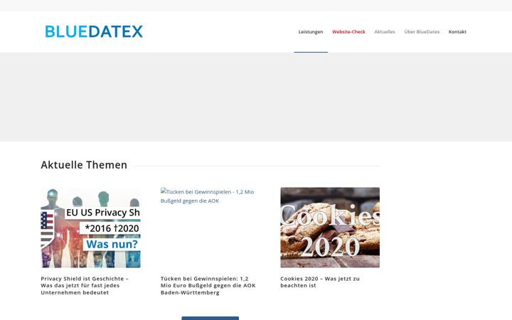 Screenshot of bluedatex.de