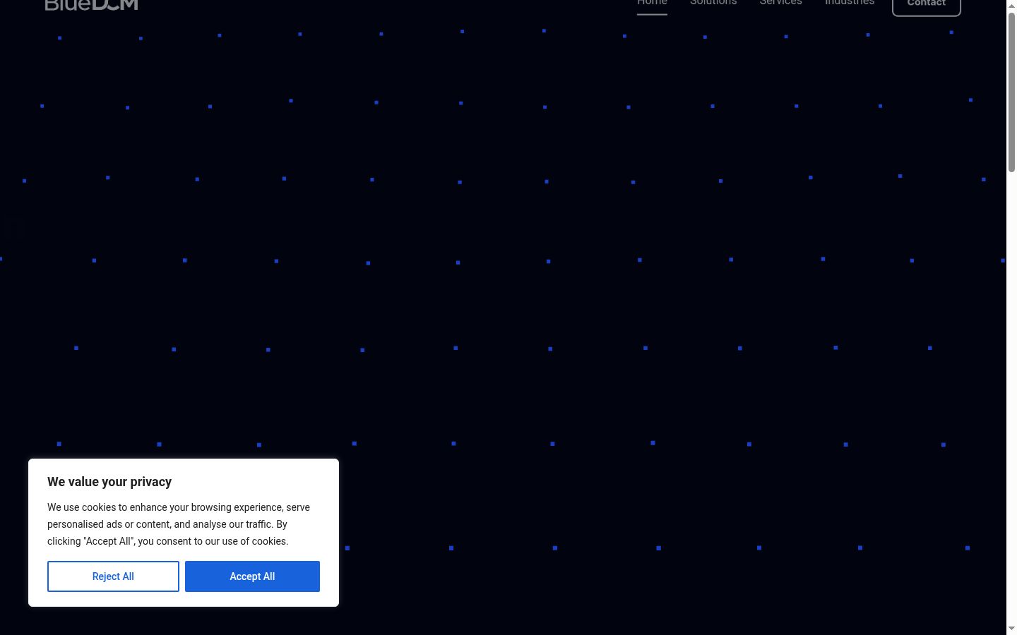 Screenshot του banner συγκατάθεσης που εμφανίστηκε πριν από οποιαδήποτε αλληλεπίδραση