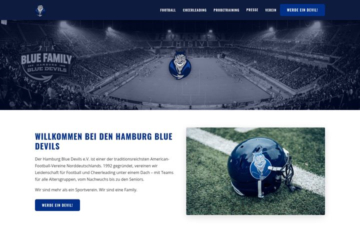Screenshot of bluedevils.hamburg