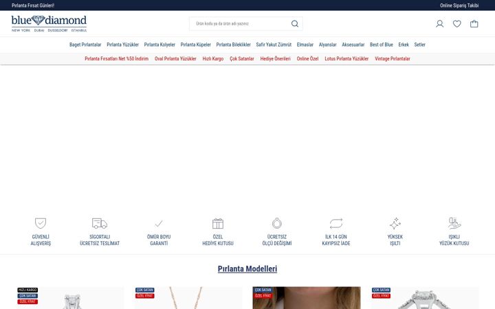 Screenshot of bluediamond.com.tr