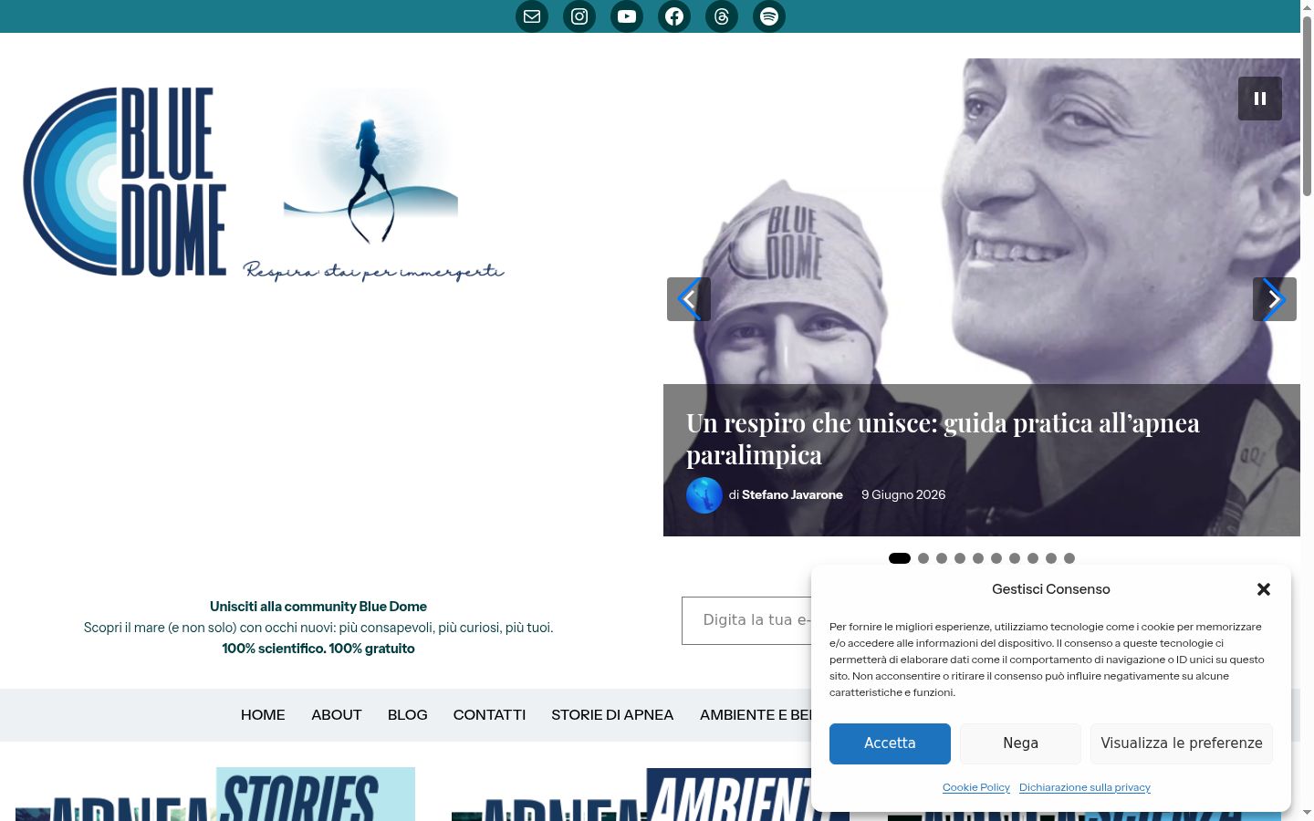 Screenshot tal-banner tal-kunsens muri qabel kwalunkwe interazzjoni