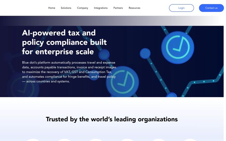 Screenshot of bluedotcorp.com