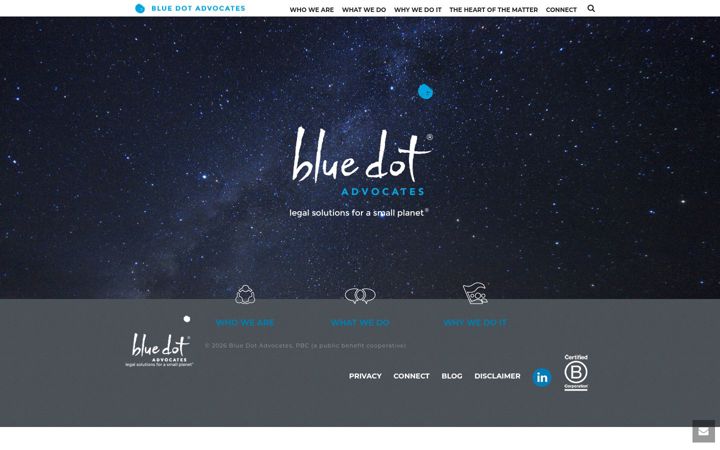 Screenshot of bluedotlaw.com