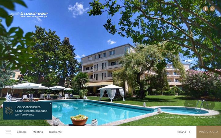 Screenshot of bluedreamhotel.it
