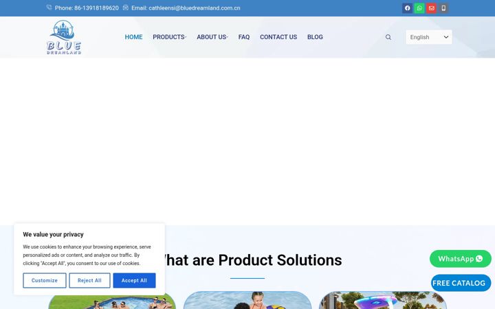 Screenshot of bluedreamland.com