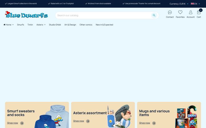 Screenshot of bluedwarfs.com