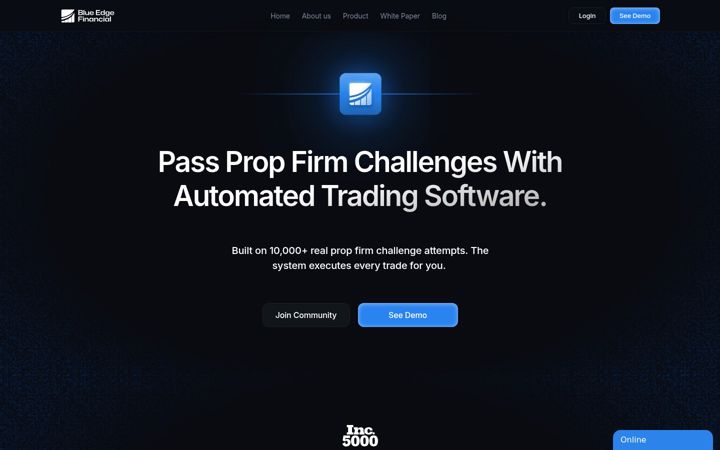 Screenshot of blueedgefinancial.com