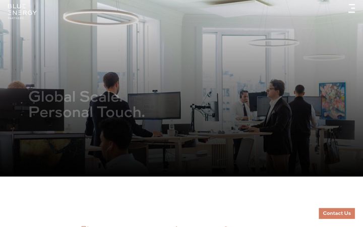 Screenshot of blueenergypartners.com