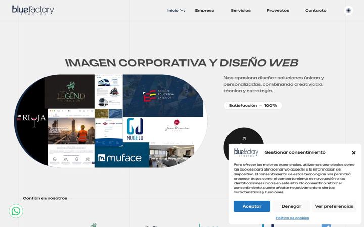 Screenshot του bluefactory.es