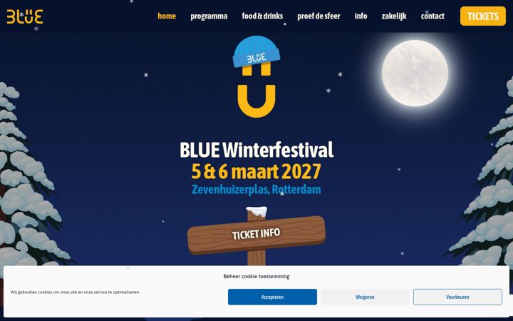 Screenshot of bluefestival.nl